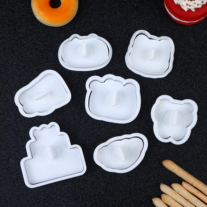 1Set Plastic Cookie Mold Biscuit Mould DIY Bakery Pastry Tools Confectionery Baking Stamp Cutters Kitchen Gadgets
