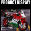1:12 1199 V4S Racing Motorcycle Model Car Toy Alloy Body Shock Absorption Sound Light Motorbike Wheel Steering Models for Boys