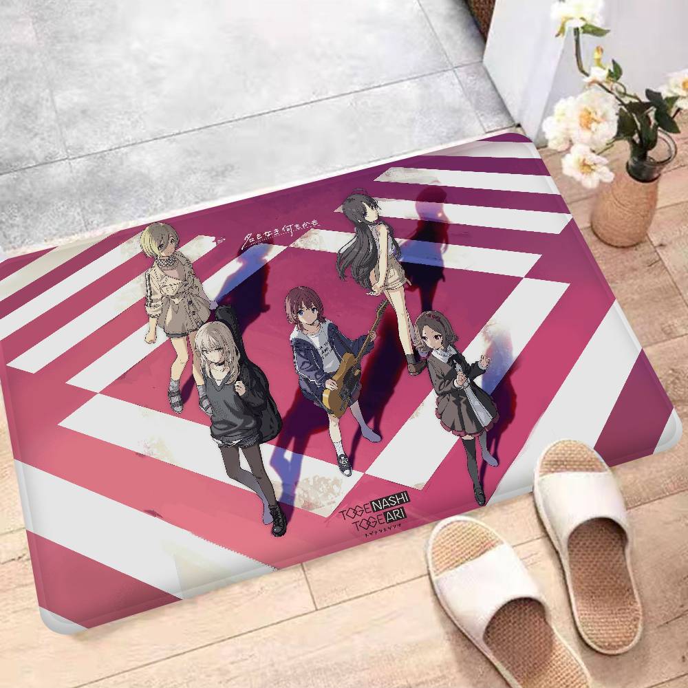 Anime Band Girls Band Cry Door Mat Washable Non-Slip Living Room Sofa Chairs Area Mat Kitchen Doormat Area Rug