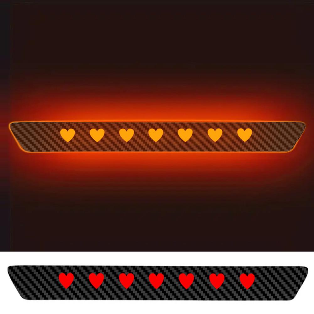 Universal Car Taillight Brake Lights Lamp Sticker Protector Sticker Devil Eyes Heart Carbon Fiber Covers Accessories Hawkeye