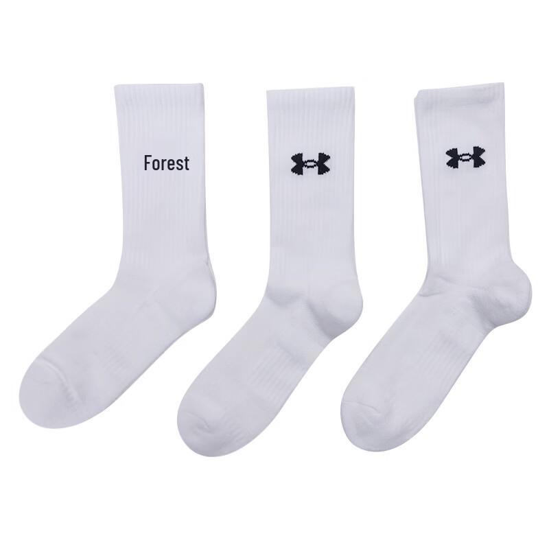 Дышащие спортивные носки Under Armour (Упаковка из 3 пар) M белый