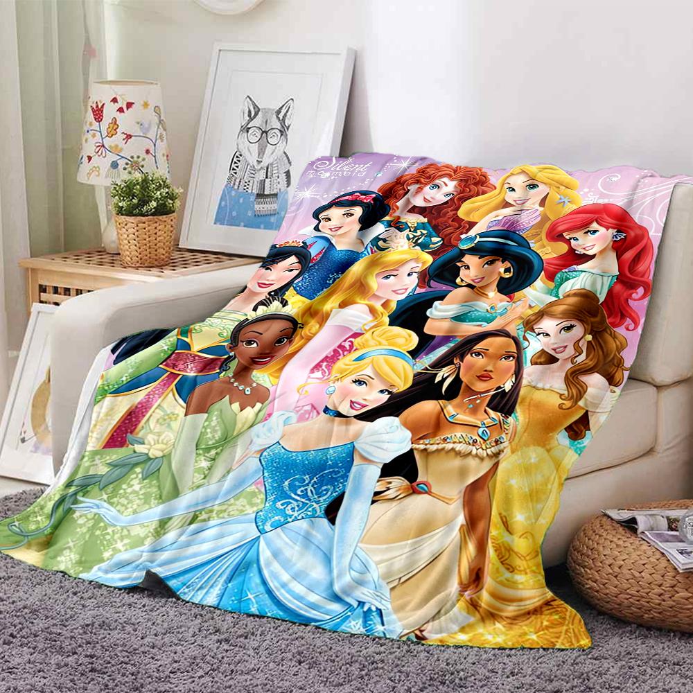 1Pc Magic Frozen Kingdom Blanket For Couch Bed Plush Cozy Fuzzy Blanket Super Soft Warm Blankets For Fall And Winter 091868