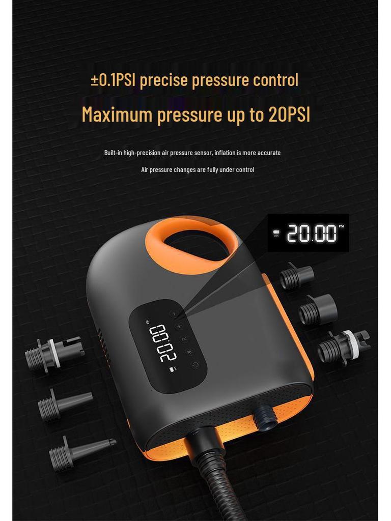 Portable Electric Air Pump for Outdoor Kayaks, Paddle Boards, Cars & Travel Tents