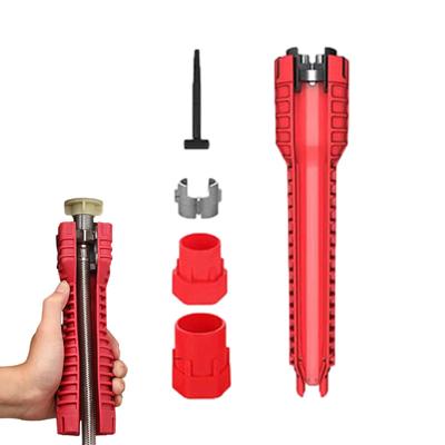 Sink Wrench Ergonomic Non Slip Kit Aluminum Alloy Wrench Plumbing Tools For Kitchen Bathroom Living Room Apartment Office Pipe