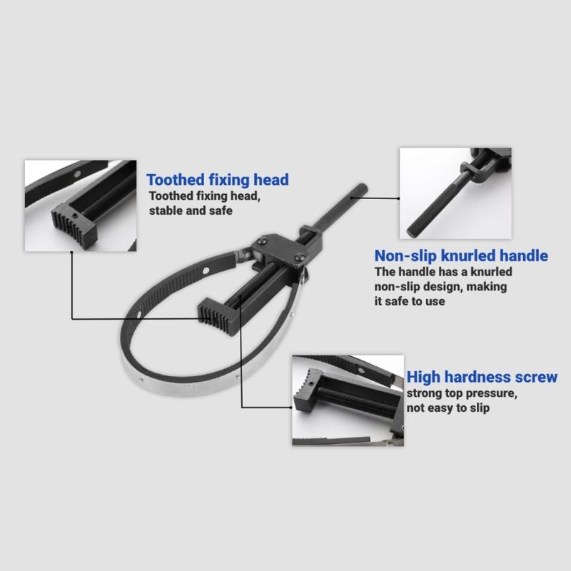 Universal Motorcycle Flywheel Holder Tool Anti Slip Handle Strong Iron Construction Rubber Grip Clutch Flywheel Wrench