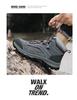 2025 Men's Versatile High-Top Hiking Shoes for Autumn/Winter - Wear-Resistant for Outdoor Hiking, Travel, Climbing, and Casual Sports