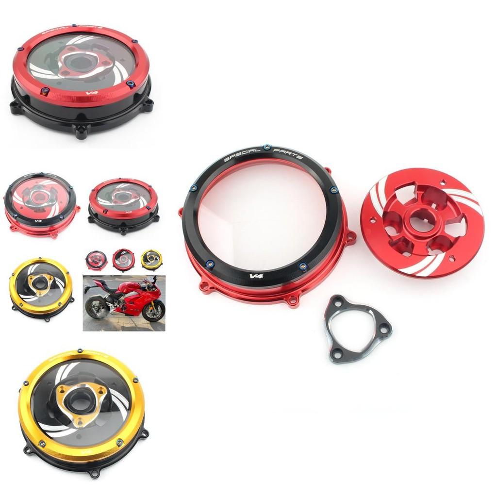 Custom Transparent Clutch Cover For Ducati Panigale V4 And V4s Enhanced Aesthetics