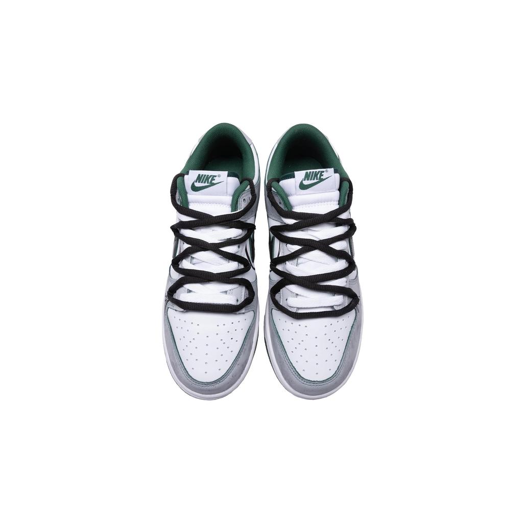Nike Dunk PU Coverage Slip Resistant And Abrasion Resistant Low Top Skateboard Shoes Unisex Black Gray White DD1391-101(Team28-)