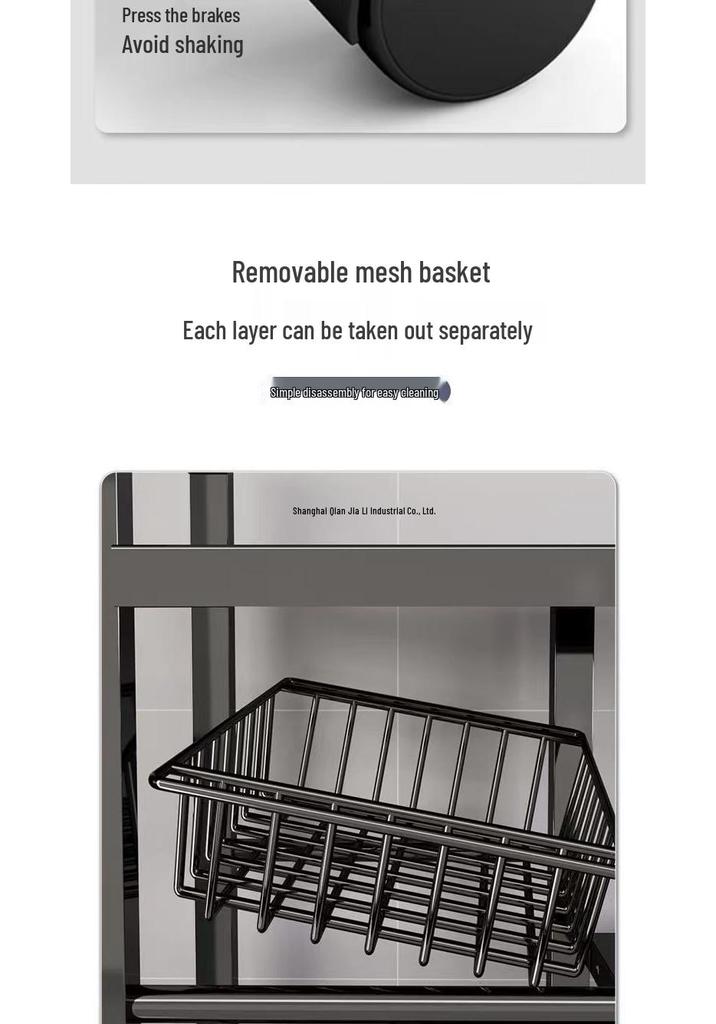 Kitchen Storage Rack for Cleaning Supplies and Organization