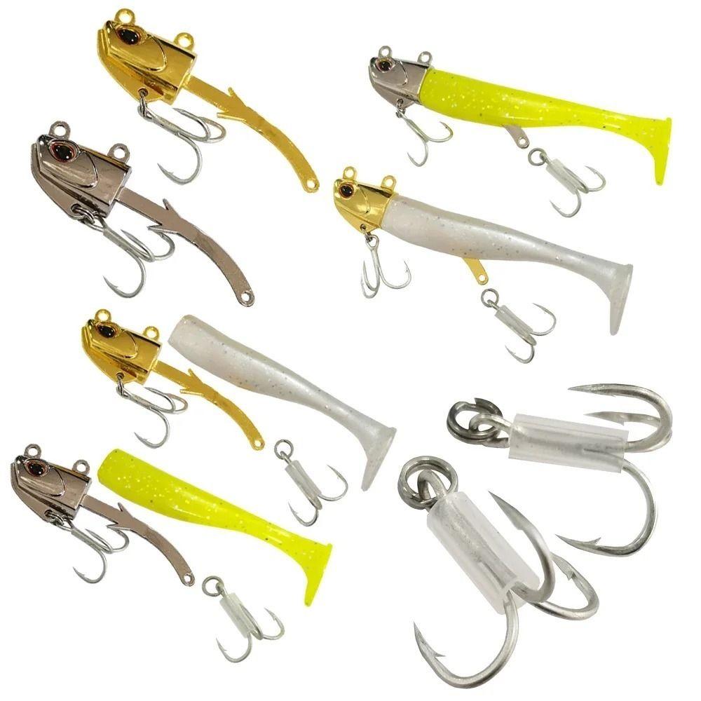 30g/108mm Artificial Soft Bait Mackerel Feathers Zinc Alloy Jig Head Lure  Lead Fishing Hook