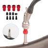 4Pcs Presta To Schrader Bike Valves Adaptor Tire Valves Converter with Caps