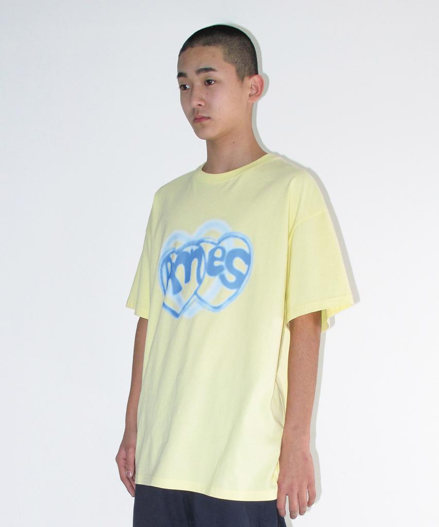AMES-WORLDWIDE Heart Spray Tee Yellow