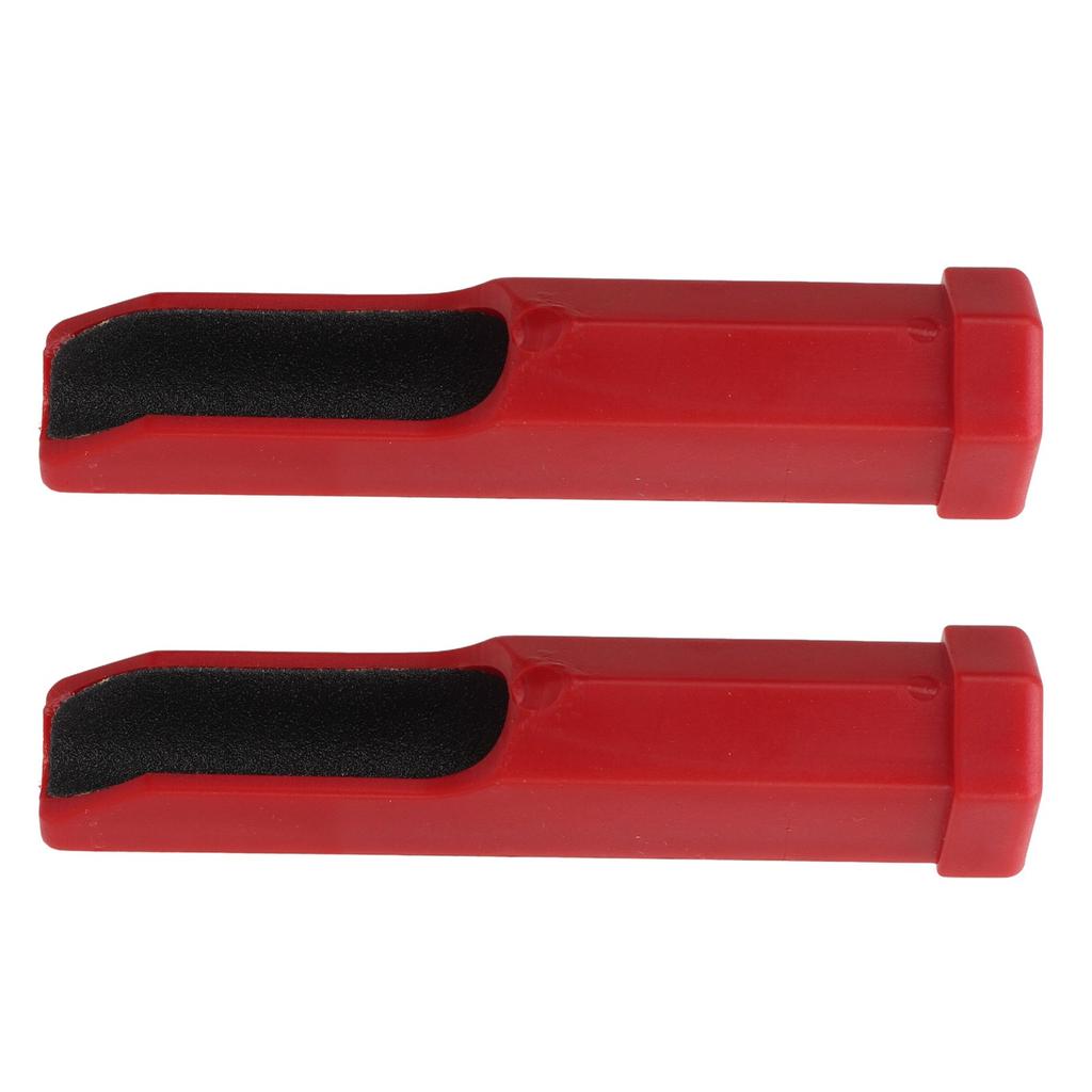 2 Stück Billard Pool Queue Spitze Schleifer Leichtgewicht Queue Spitze Former Rot Langlebige Kunststoff Feile Polierer