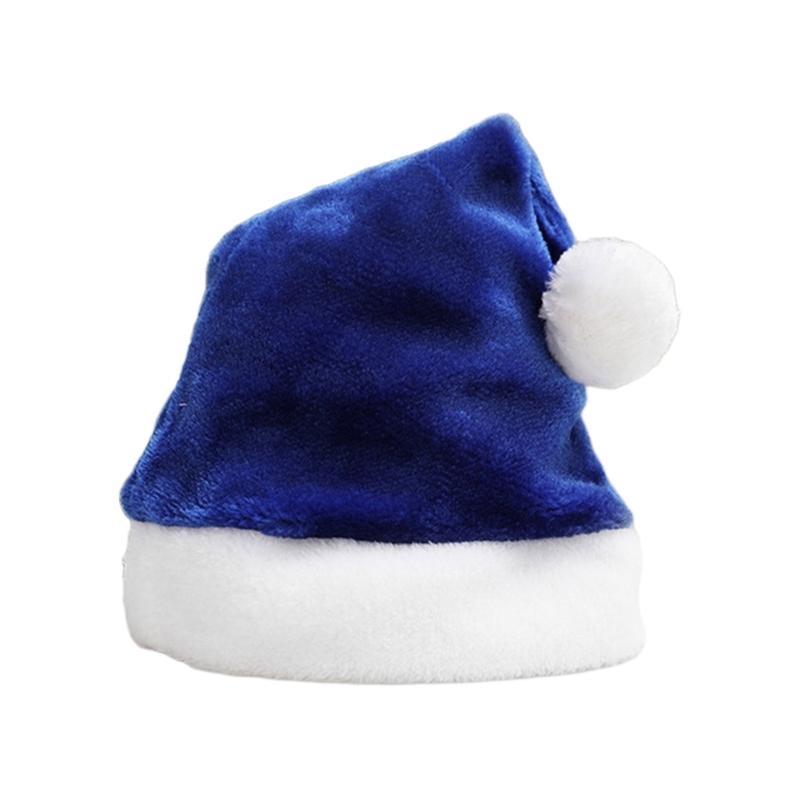 Carnival Christmas Hat Santa Hat Xmas Holiday Hat Unisex Comfort Hats синий