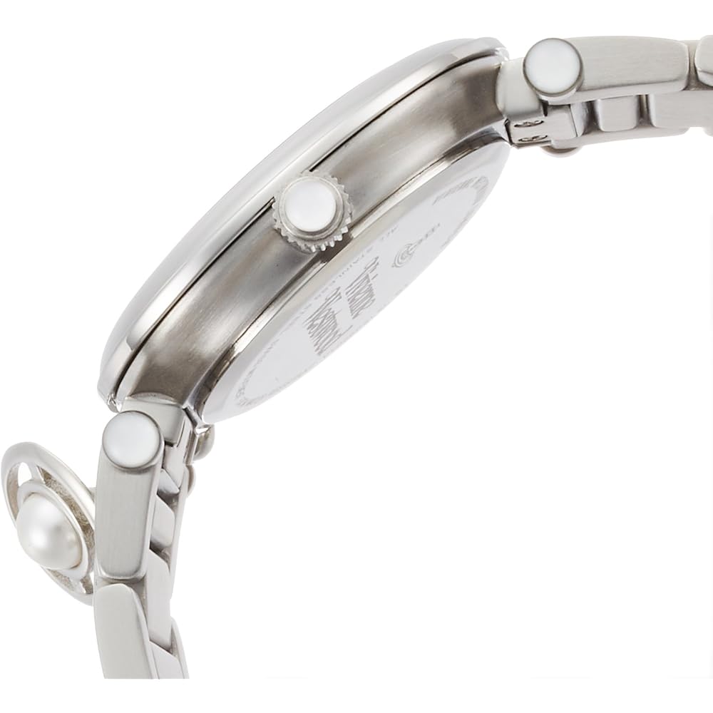 Vivienne Westwood Orb White Shell Dial Stainless Steel Quartz Watch VV006PSLSL Women's