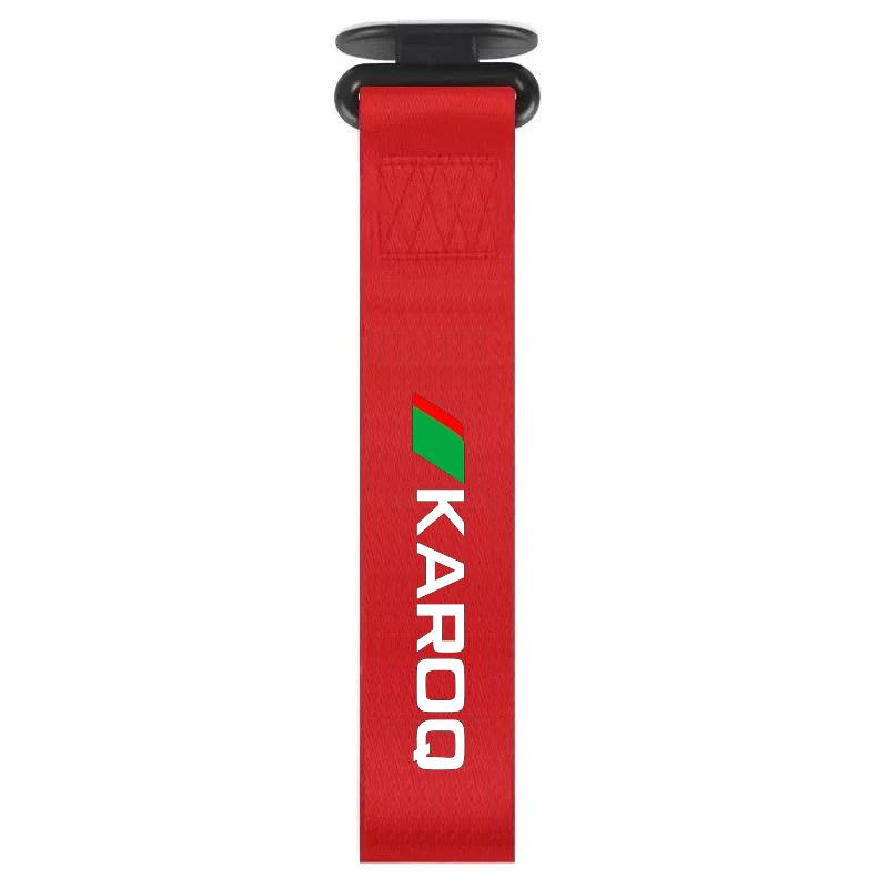 WUM1 Car Bumper Decoration Nylon Tow Truck with Personalized Tow Rope for Skoda Octavia Superb Rapid Kodiaya Kamia Scala Citigo