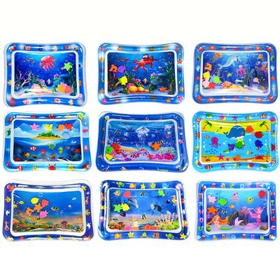 1 Pieza Esterilla Inflable de PVC para Jugar Esterilla de Agua para Jugar Bebé Cojín para Gatear Niños Esterilla de Actividades de Educación Temprana Cojín Regalo