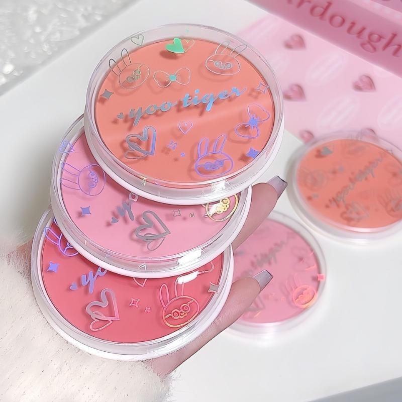 Korean Style Matte Single Color Blush For Natural Complexion