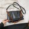 Luxury Acrylic Chain Crossbody Bag for Women  New Designer PU Leather Phone Bag Purse