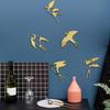 Acrylic Mirror Bird Wall Stickers Self Adhesive Mirror Wall Decor Removable for Living Room Bedroom Bathroom Decoration