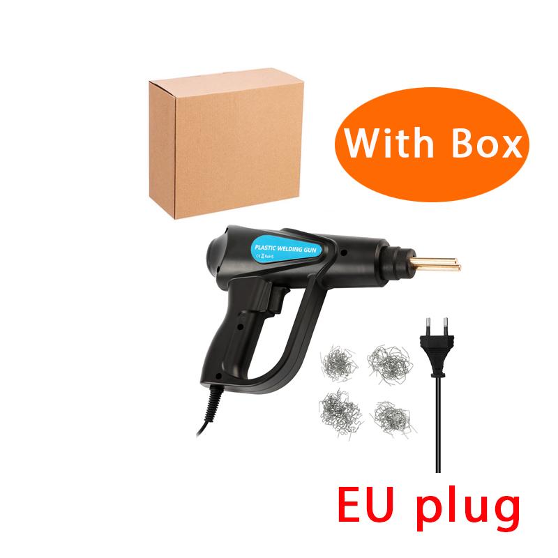 

Термостеплер Пластик 70 Вт Сварочный аппарат Термофен Паяльник для пластика Сварочный аппарат Бампер Паяльные скобы Набор инструментов для ремонта автомобилей чёрный