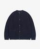 Toffee Oversized Round Neck Knit Cardigan (Navy)