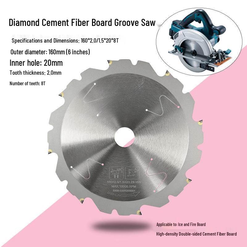 

Diamond Saw Blade for Cement Fiberboard & Panels