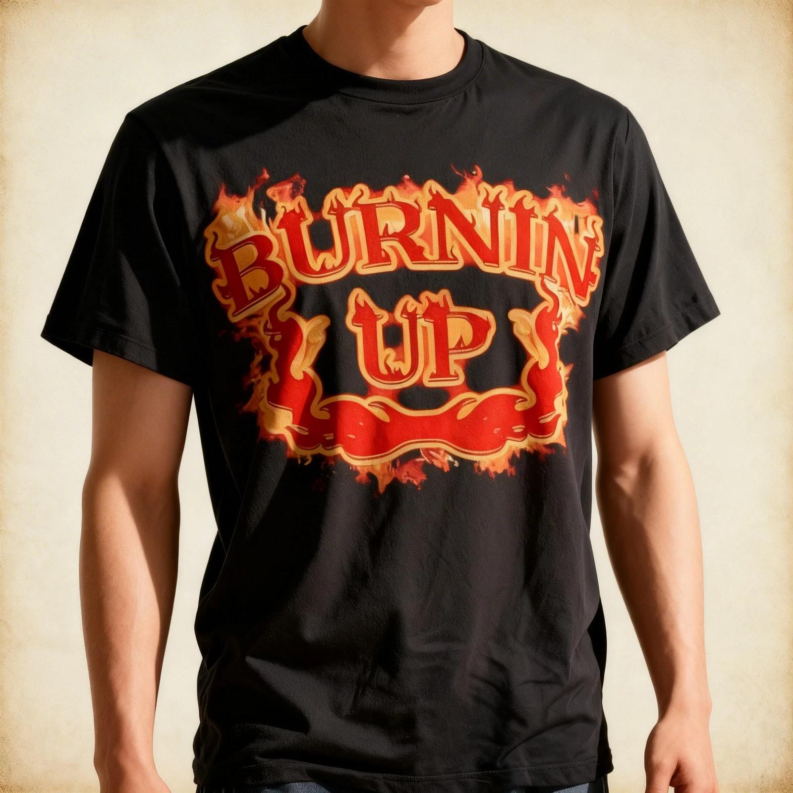 Винтажная футболка Burnin Up Flames S