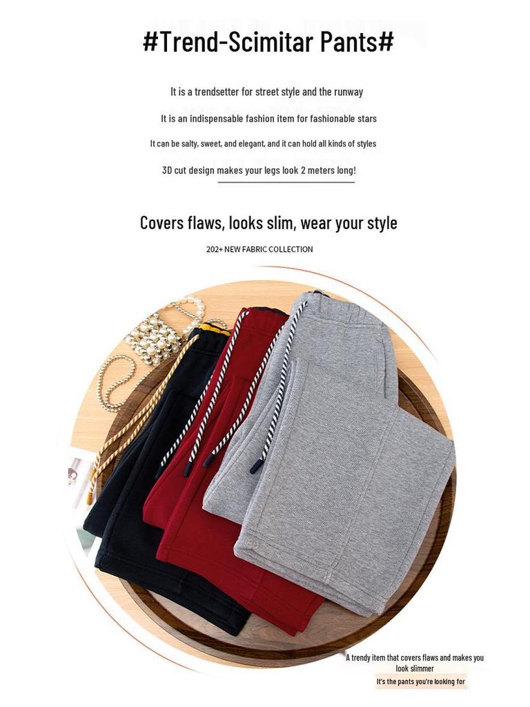 2026 Spring Women's High-Waist Wide-Leg Slimming Comfortable Casual Pants