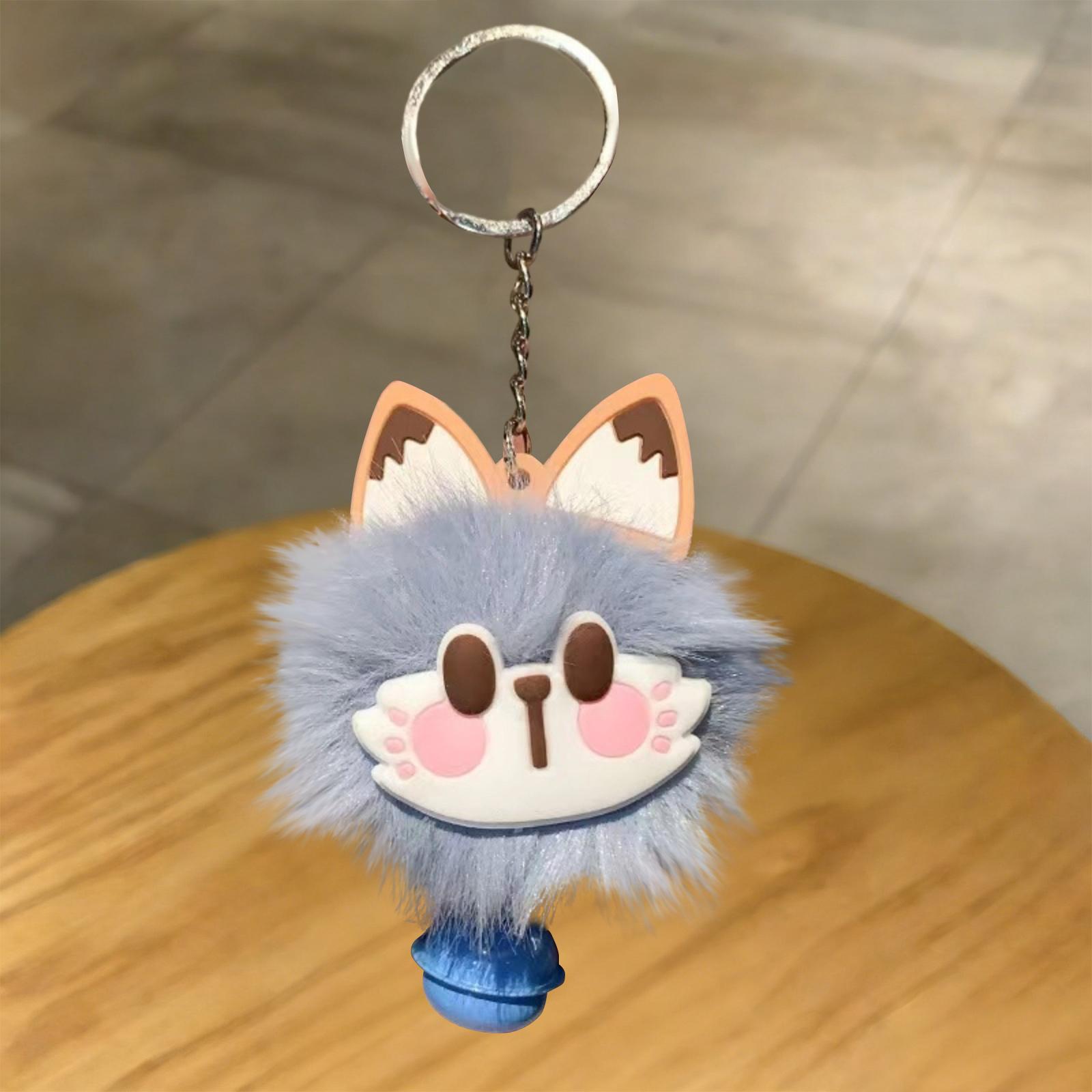 

Cute And Universal-fit Plush Bag Ornament With Jingle Bell For New Year Celebrations One Size синій