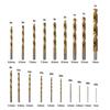 1 Set 230 Piece Titanium Coated Twist Drill Bit Set 135° Tip Metric 1.0-10mm For Metalworking Woodworking Plastic Drilling Etc