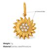 Yori 2Pcs Stainless Steel Gold Color PVD Plated Pendant for DIY Necklace Bracelet Earring Jewelry Making Accessories
