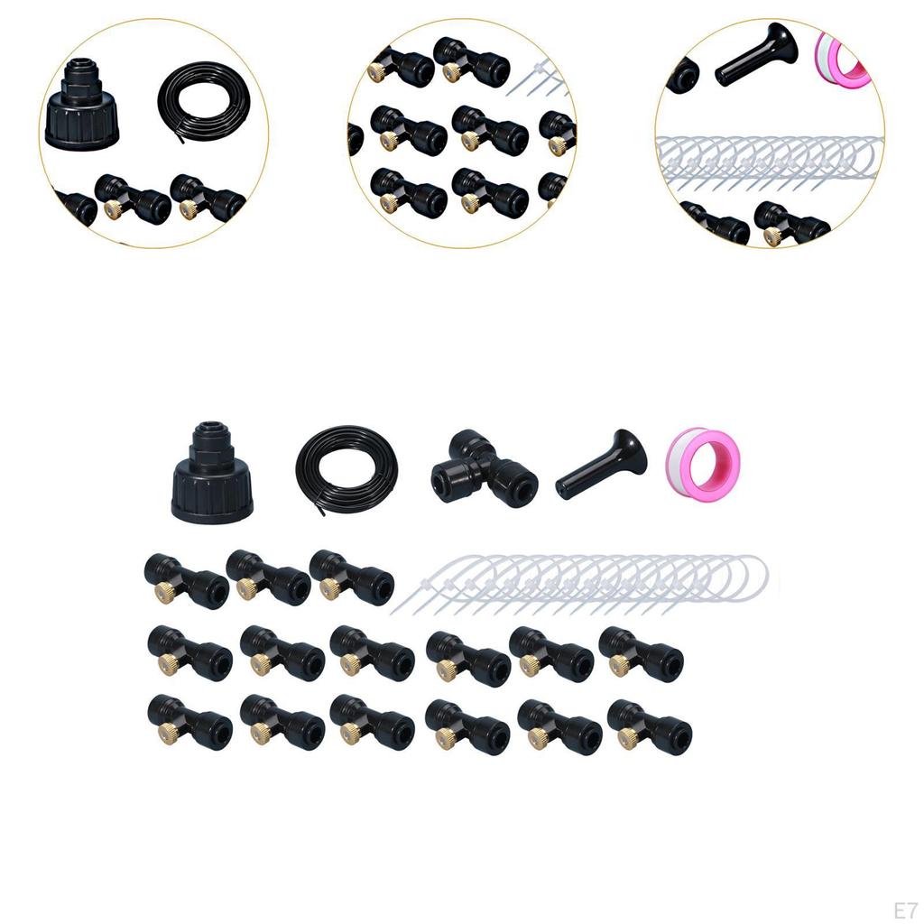 Misters for Outside DIY Water Adapter Set Misting System Kit Greenhouse Trampoline