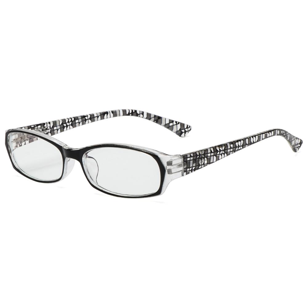 1pc Anti-Blue Light Reading Glasses Urltra-Light Eye Protection Women Men Flowers Elegant Eyeglasses Diopter +100~+400
