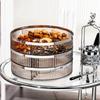 Snack Obst Unterteilter Teller Box Serviertablett Ständer mit Deckel Süßigkeitenplatte Fach Aufbewahrung Lebensmittel Nüsse Trockenfrüchte Kunststoffschale