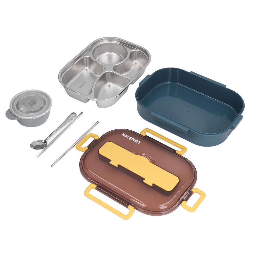 Stainless Steel Lunch Box Office Worker Student Children s Canteen Compartment Insulated Lunch Box