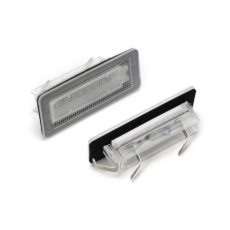 White CAN-bus 18-SMD 3W LED License Plate Lights For 2007-2015 W451 Smart Fortwo