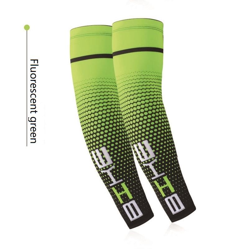 

A pair Outdoor sports cycling hiking fishing breathable and high elasticity Lycra fabric protective sleeve sleevelet XXL