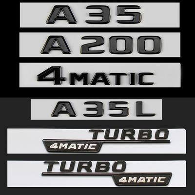 Parlak Siyah A Sınıfı A35 A45 V8 BITURBO TURBO 4MATIC + Çamurluk Gövde Bagaj Kapağı Amblemi Arka Rozeti W176 W177