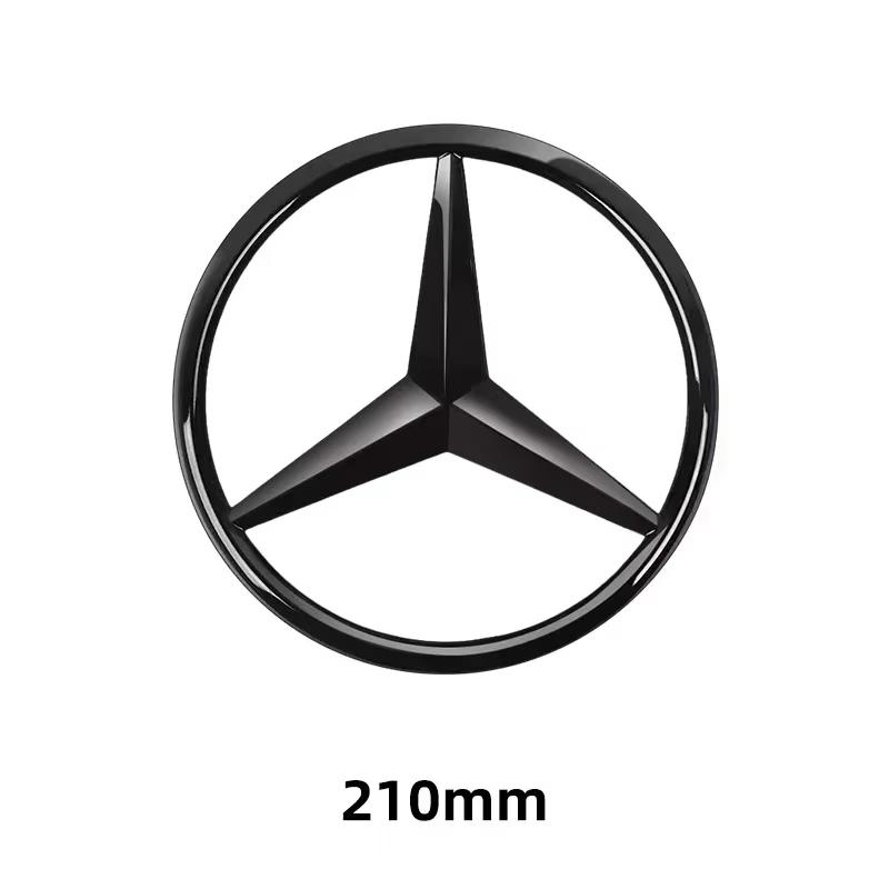 1pc 188mm 210mm ABS Car Front Grille Badge Sticker For Mercedes Benz AMG Class W204 W205 W203 W206 W220 W211 W212 GLC CLS ETP7