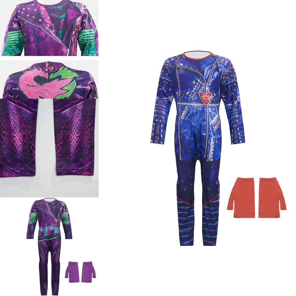 Descendants 3 Mal Audrey Cosplay Costume For Kids With Bright And Durable Colors