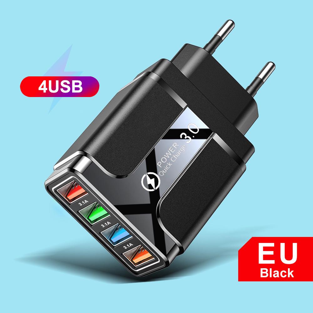 PD33W QC3.0 GaN Multi-Port Fast Charger - 9V/12V European Standard