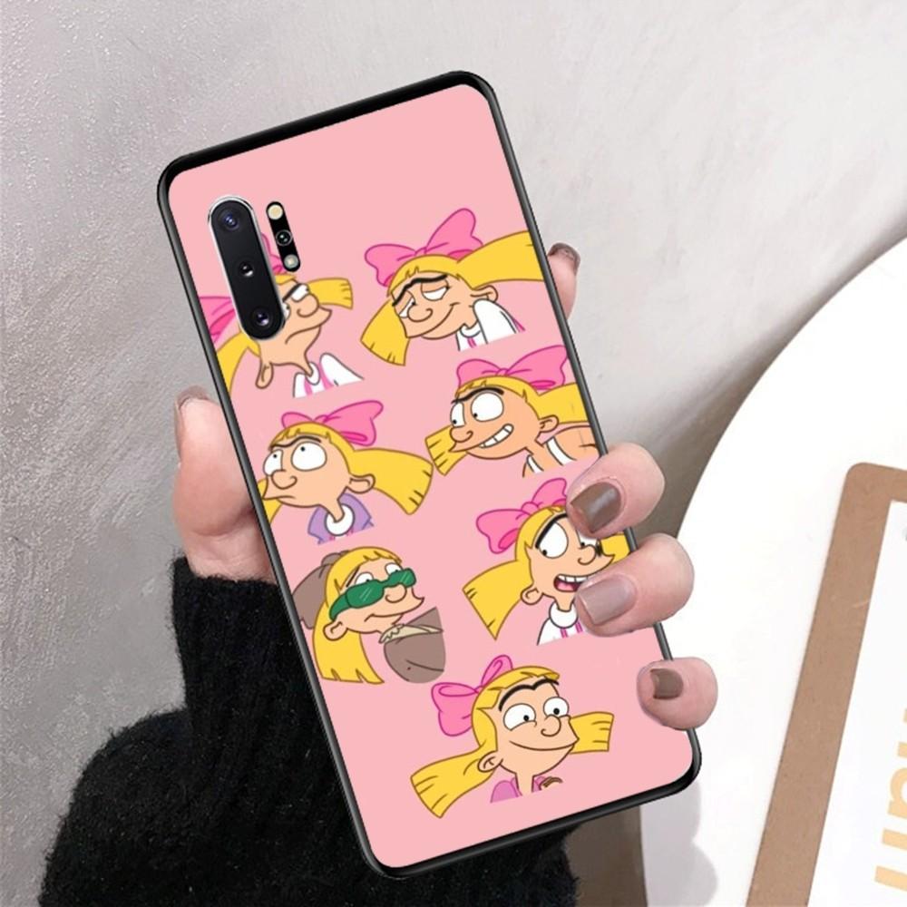 Hey Arnold Helga Bonito Phone Case For Samsung Note 8 9 10 20 Pro Plus Lite M 10 11 20 30 21 31 51 A 21 22 42 02 03