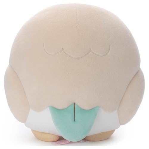 Takara Tomy Arts (TAKARATOMY A.R.T.S) Pokémon PokePeace Mocchi-Mocchi-Style Plush Toy - Rowlet (approx. 20cm tall)