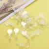 200pcs Transparent Flat Pad Pendants Oval Acrylic Transparent Cabochon Pendants  Home