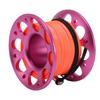 15m Cable Scuba Diving Reel Aviation Aluminum Diving Line Reel with Double Ended Hook for Outdoor Boating Marine