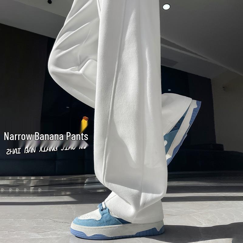 

Женские серые спортивные брюки с высокой посадкой, маленького размера, с широкими штанинами - стиль весна 2025 XXL