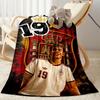 Lamine Yamal's Spain's Soccer Star Blanket Soft Warm Cozy Great for Chair Picnics Seaside Four Seasons Multipurpose Digital Print Best Holiday Gift fo