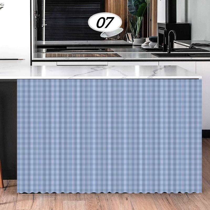 100x140cm Self-Adhesive Dustproof Curtain Kitchen Cabinet Open Shelves Cupboard Cover Cloth Decorative Short Curtains 50x70cm 3060₽
