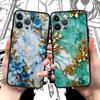Funda Phone Case for iPhone 15 Pro Max 14 Plus 12 13 11 Pro Max SE 7 8 14 Pro XR XS X 15Pro 12 Mini Flower Marble